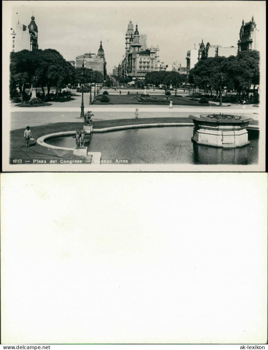 Foto Buenos Aires Plaza Del Congreso 1932 Privatfoto - Argentina