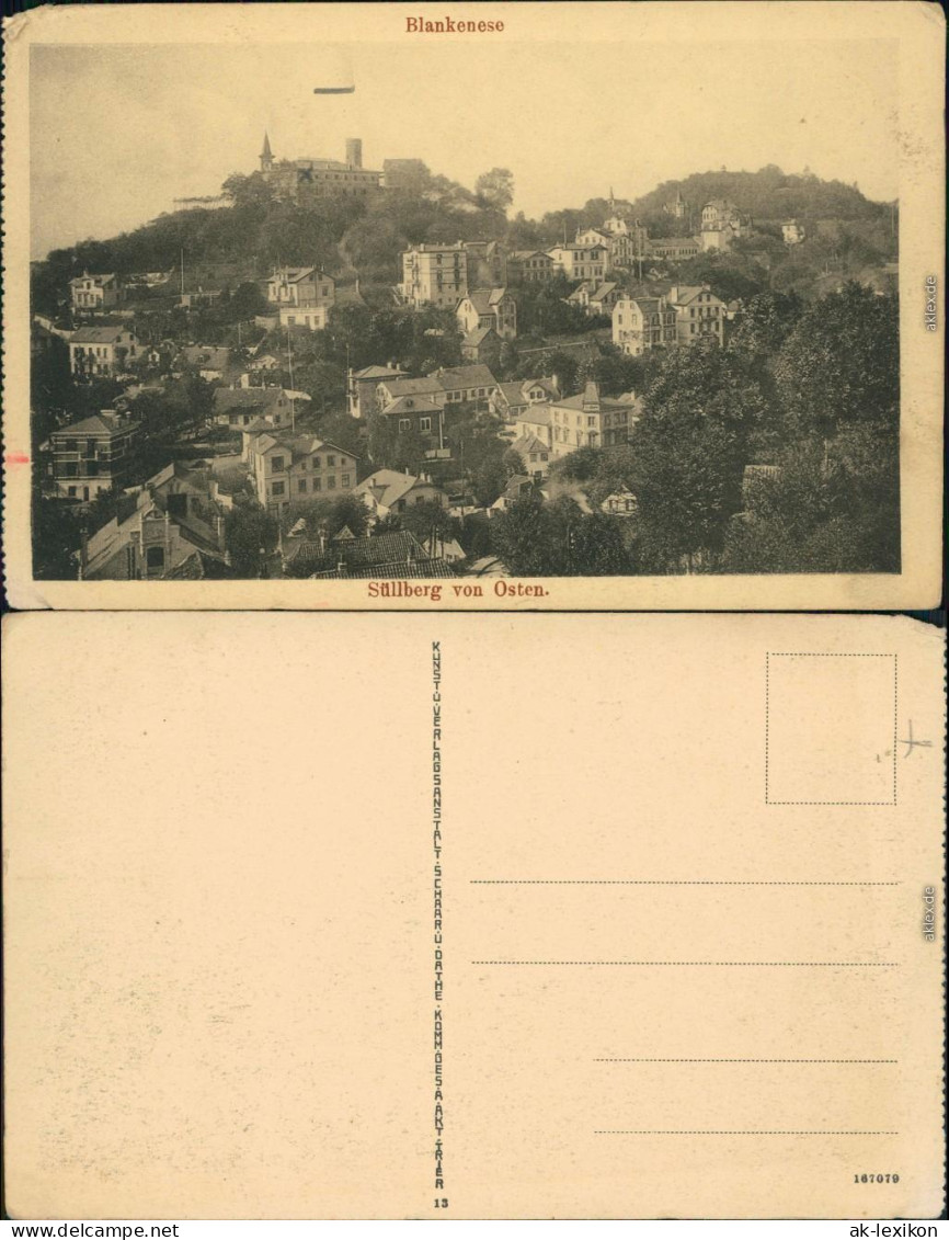 Ansichtskarte Blankenese-Hamburg Panorama-Ansicht 1914 - Blankenese
