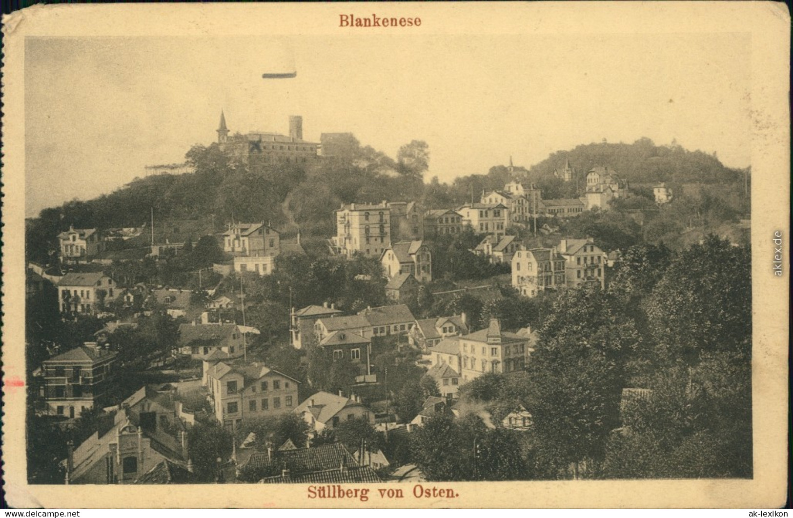 Ansichtskarte Blankenese-Hamburg Panorama-Ansicht 1914 - Blankenese