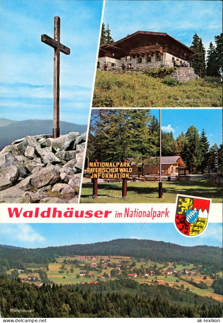 Ansichtskarte  Lusenkreuz, Lusenschutzhaus, Waldhäuser, Informationshaus 1974 - Non Classés