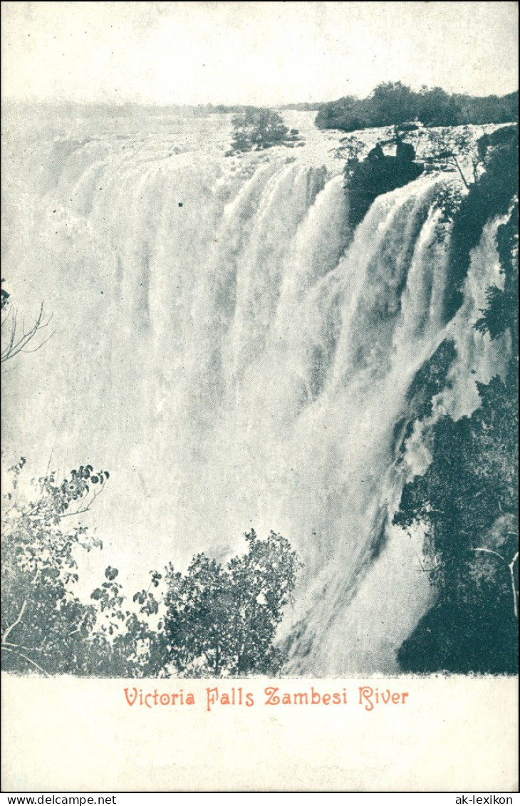 Postcard Region Victoria Falls 1909 - Simbabwe