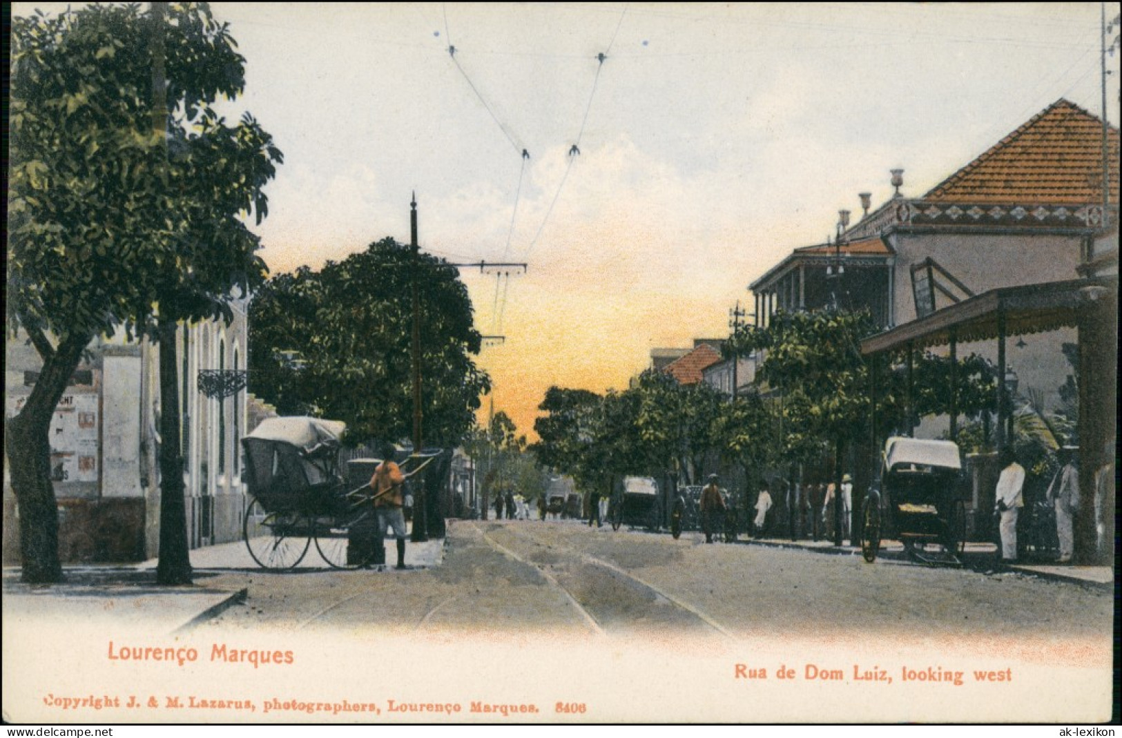 Postcard Maputo (Lourenço Marques) Rue De Dom Luis Mozambique 1908 - Mozambico