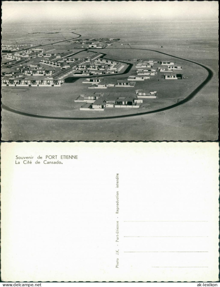 Postcard Port-Étienne Nouadhibou نواذيبو Luftbild 1962 - Mauritanië