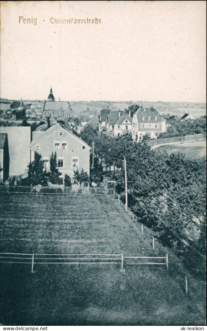 Ansichtskarte Penig (Mulde) Chemnitzerstraße 1909 - Penig
