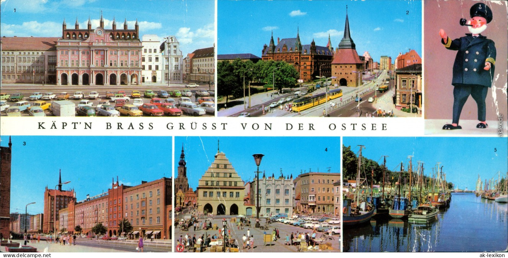 Greifswald Rostock - Rathaus - Steintor - Lange Straße, Greifswald  1984 - Rostock