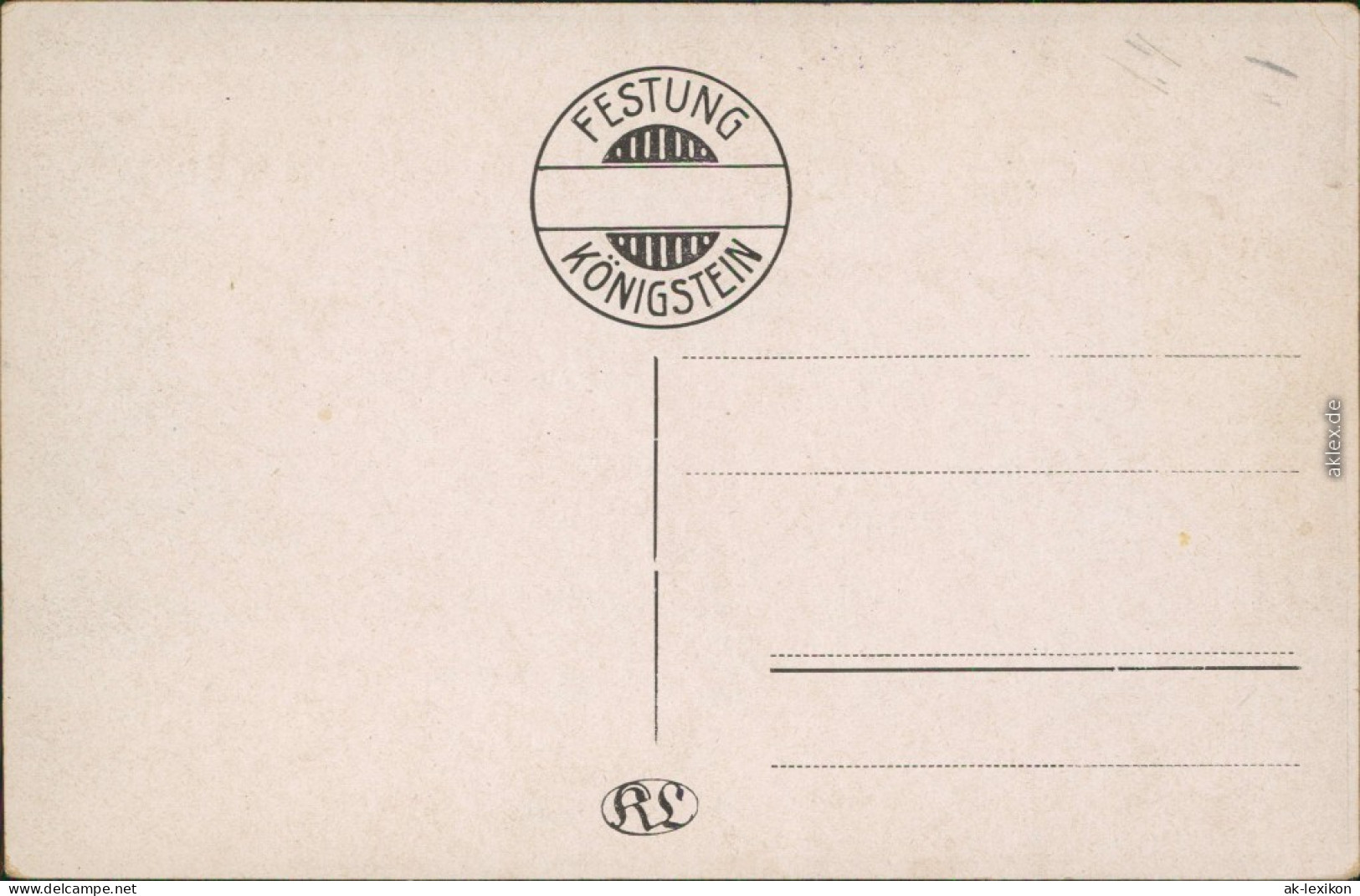 Königstein (Sächsische Schweiz) Festung Königstein - Ansichten 1916  - Koenigstein (Saechs. Schw.)