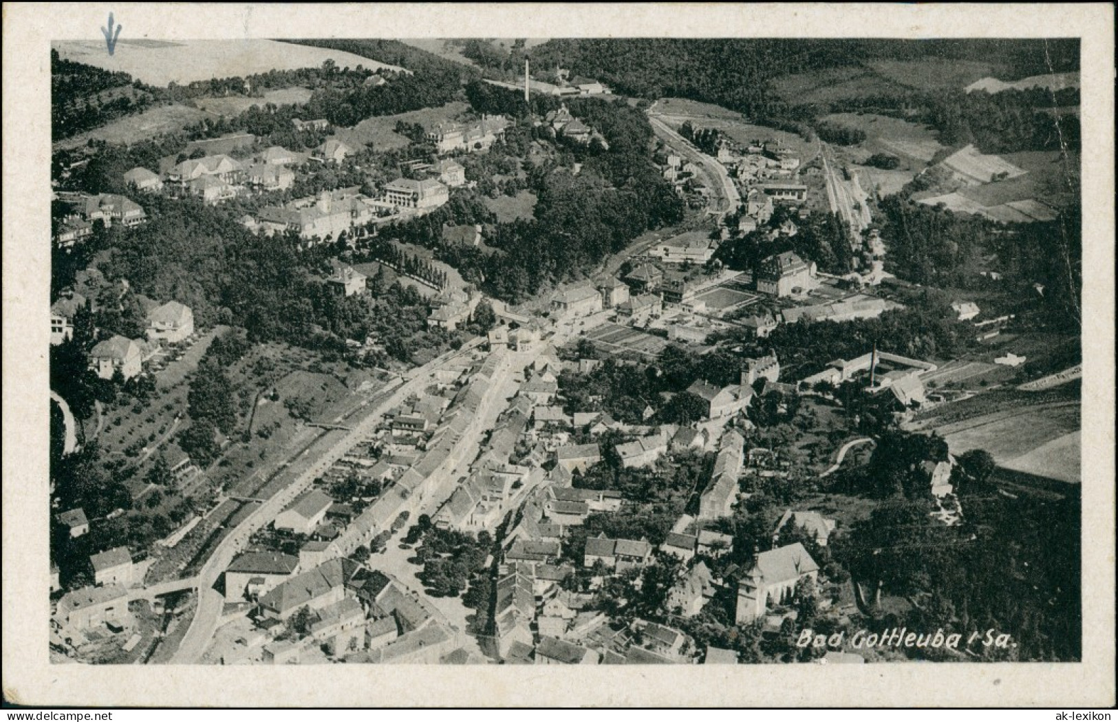 Ansichtskarte Bad Gottleuba-Berggießhübel Luftbild 1949 - Bad Gottleuba-Berggiesshuebel