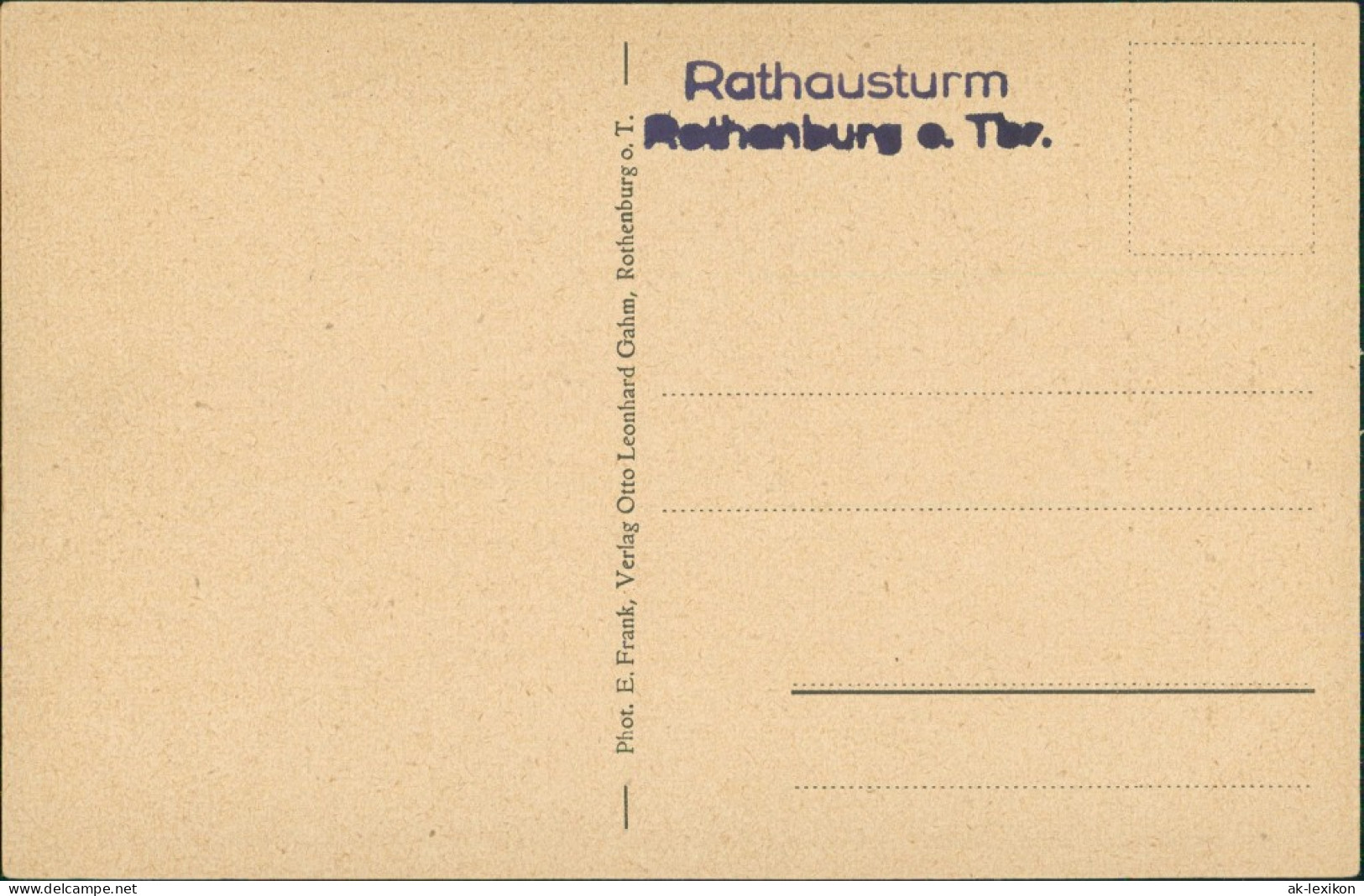 Ansichtskarte Rothenburg Ob Der Tauber Rathausuhr - Rathaus 1932 - Rothenburg O. D. Tauber