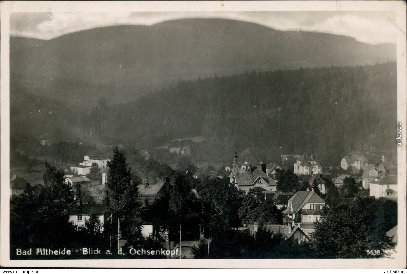 Ansichtskarte Bad Altheide Polanica-Zdrój Blick Auf Den Ochsenkopf 1934  - Polen