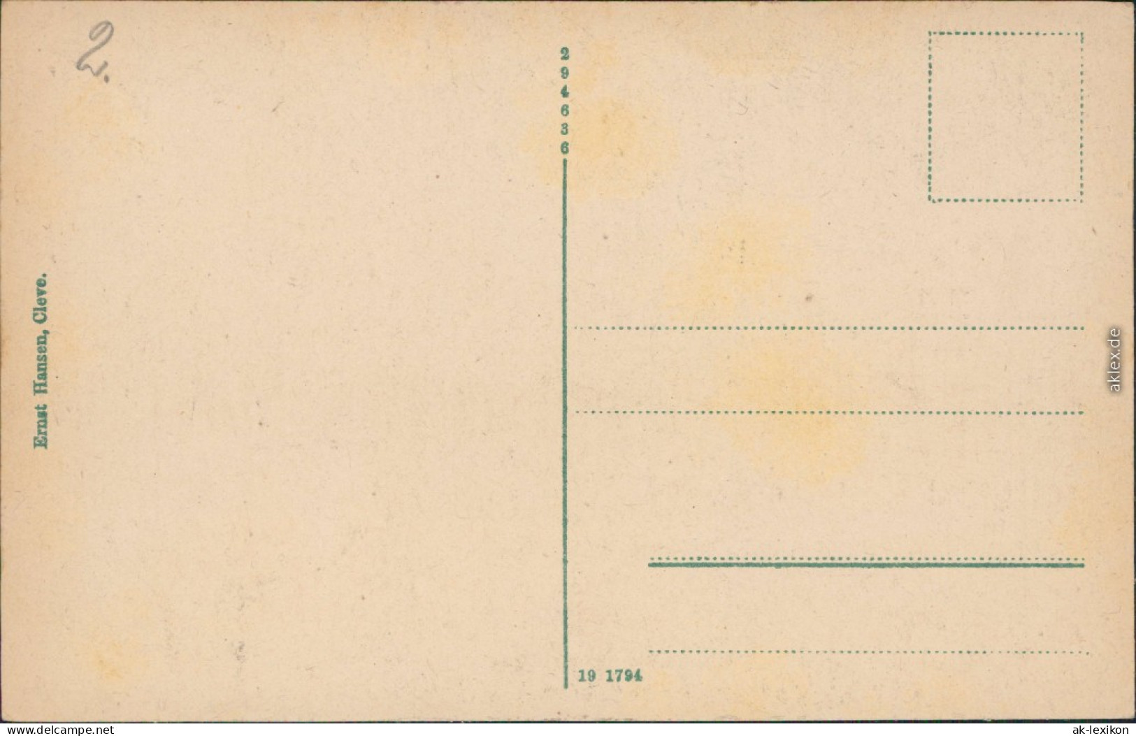 Ansichtskarte Kleve Häuser Und Schwanenburg - Kermisdahl 1915  - Kleve