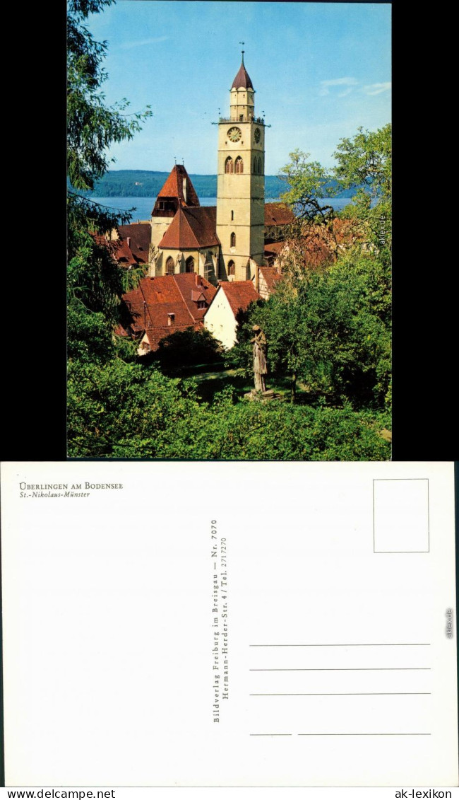 Ansichtskarte Überlingen St. Nikolaus Münster 1985 - Überlingen