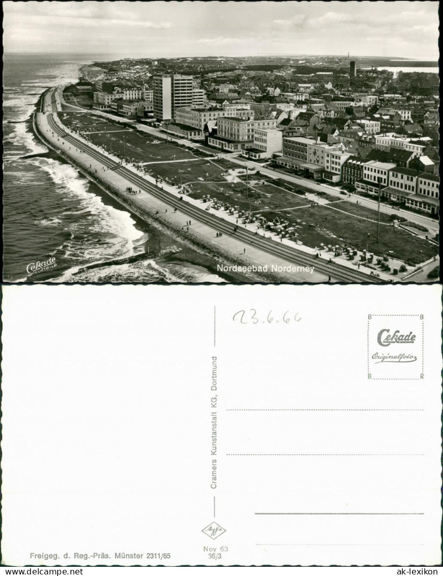 Ansichtskarte Norderney Luftbild 1966 - Norderney