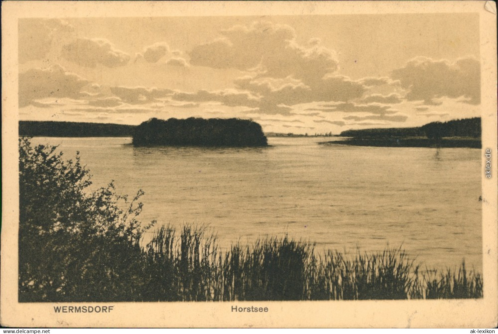 Ansichtskarte Wermsdorf Partie Am Horstsee 1923  - Wermsdorf