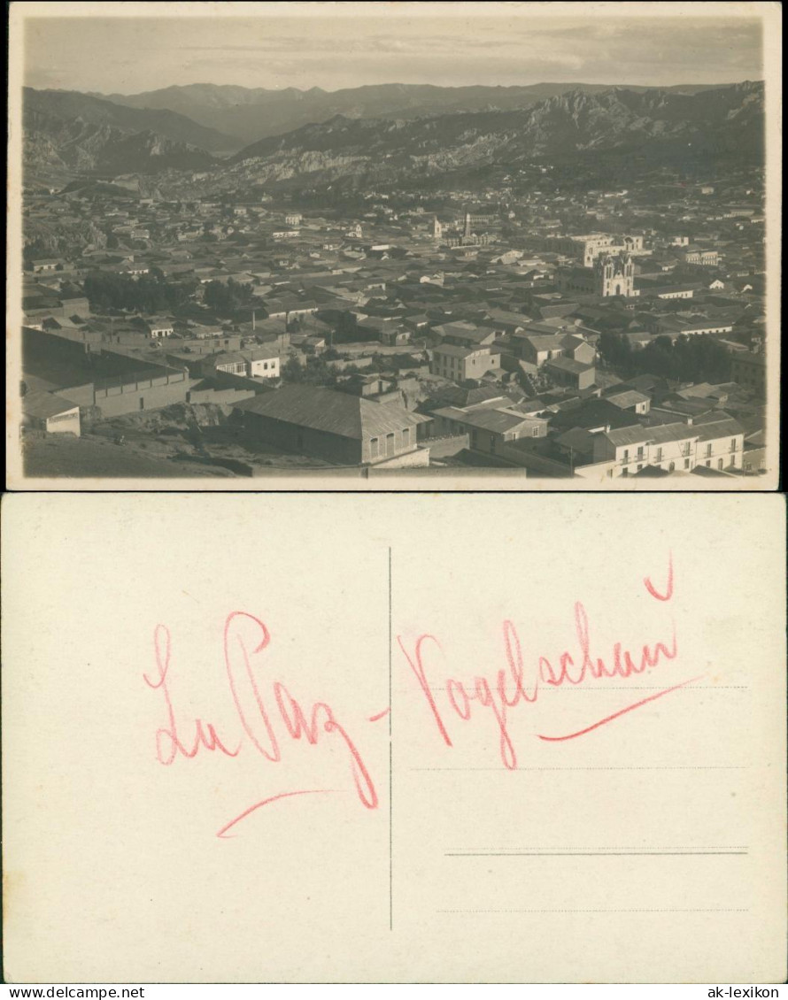 Postcard La Paz Luftbild 1912 - Bolivien