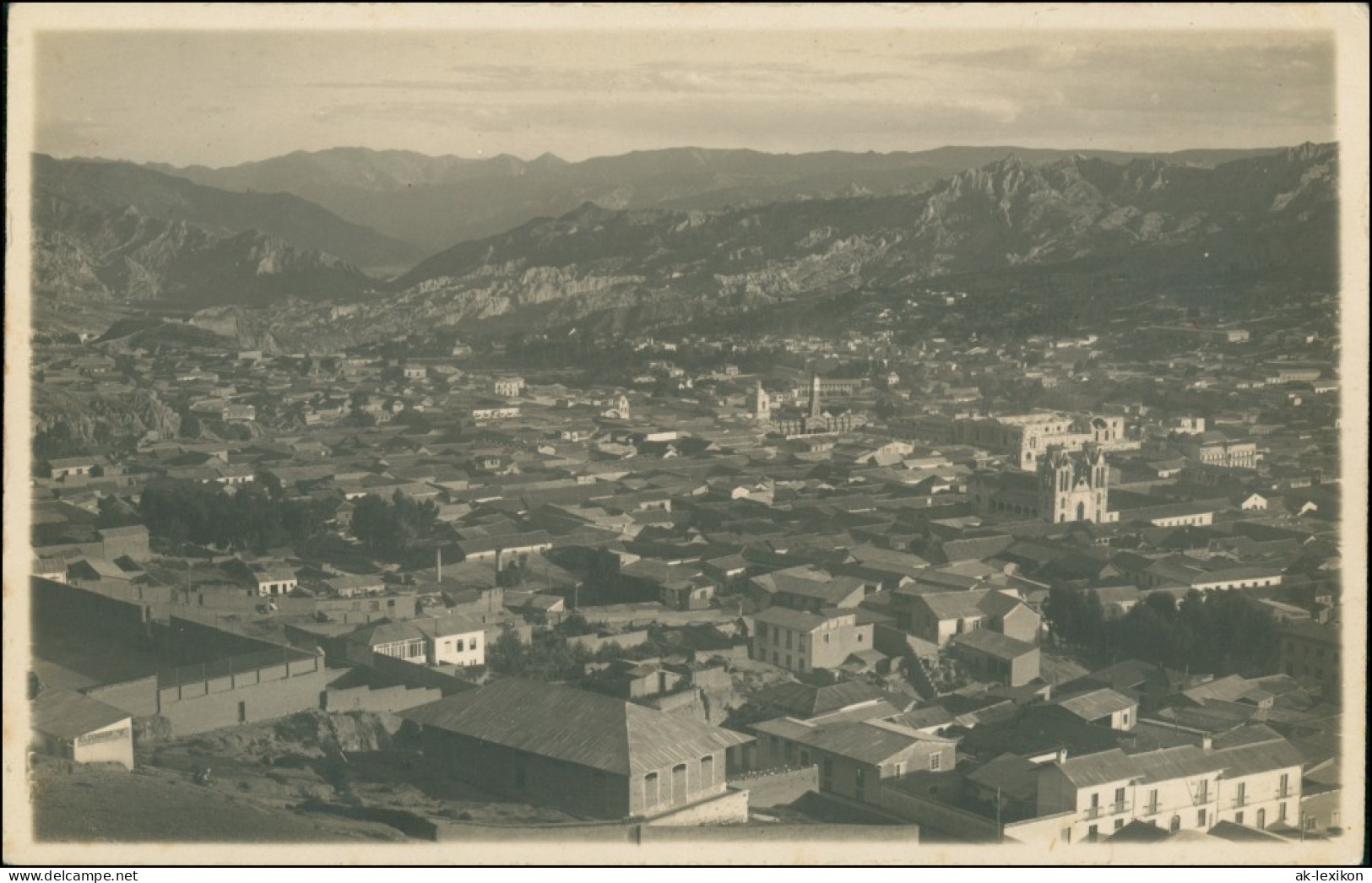 Postcard La Paz Luftbild 1912 - Bolivie