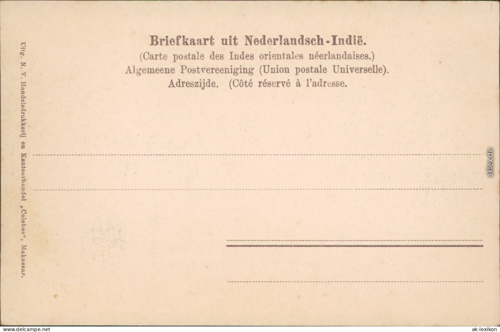 Ansichtskarte Maros (Sulawesi) Blick Auf Das Dorf Indonesien Indonesia 1909 - Indonesien