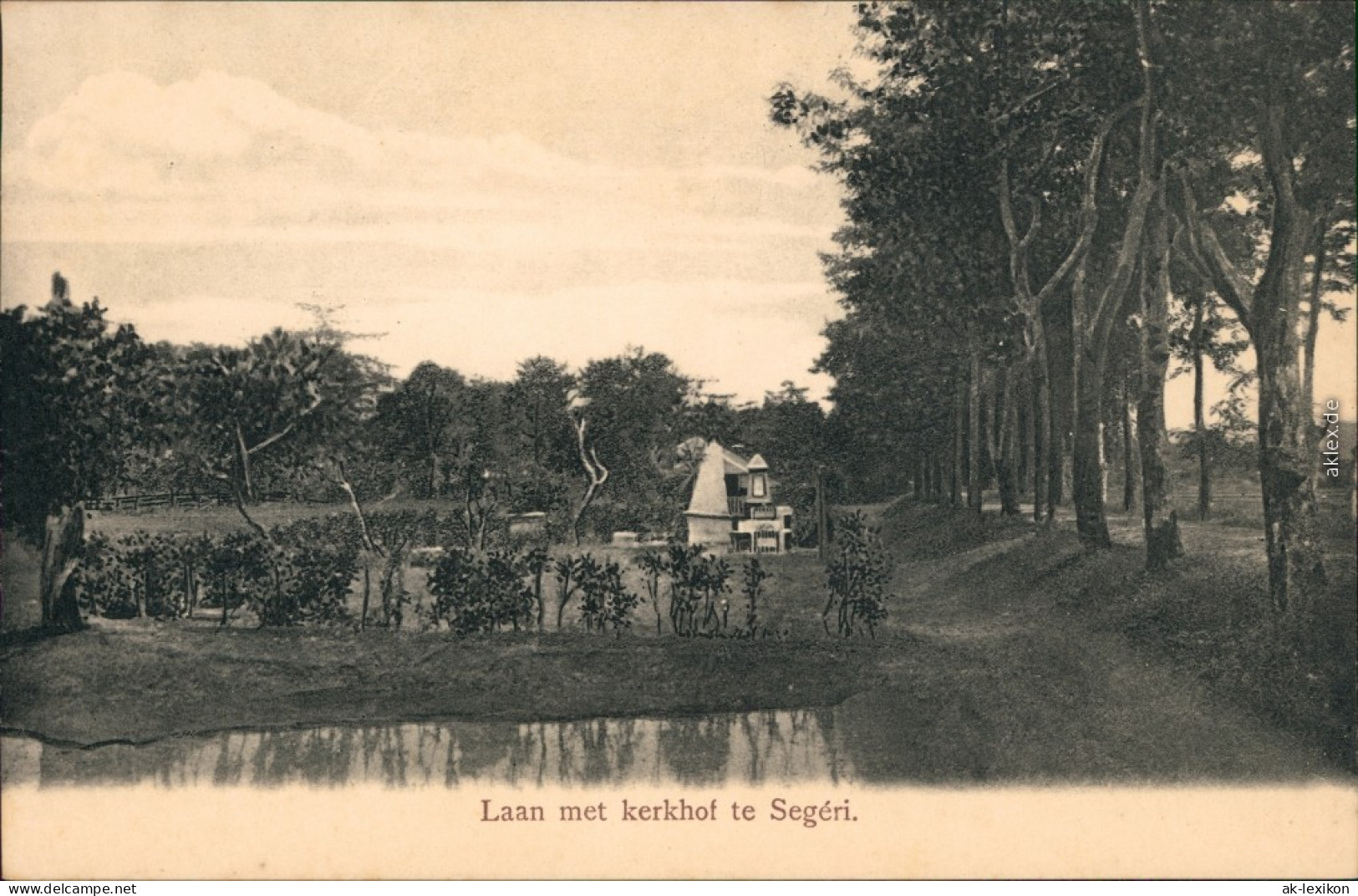 Ansichtskarte Segeri (Pangkep) Laan Met Kerkhof 1909  - Indonesien