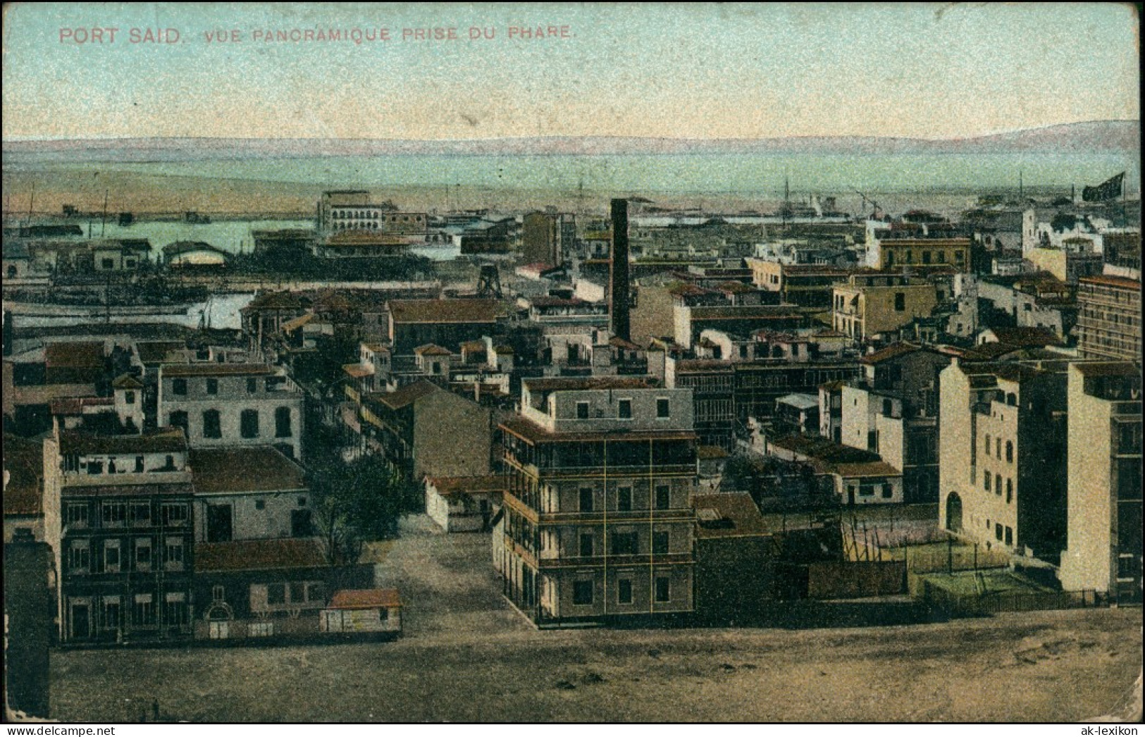 Postcard Port Said بورسعيد (Būr Saʻīd) Stadt, Fabriken 1912 - Port Said