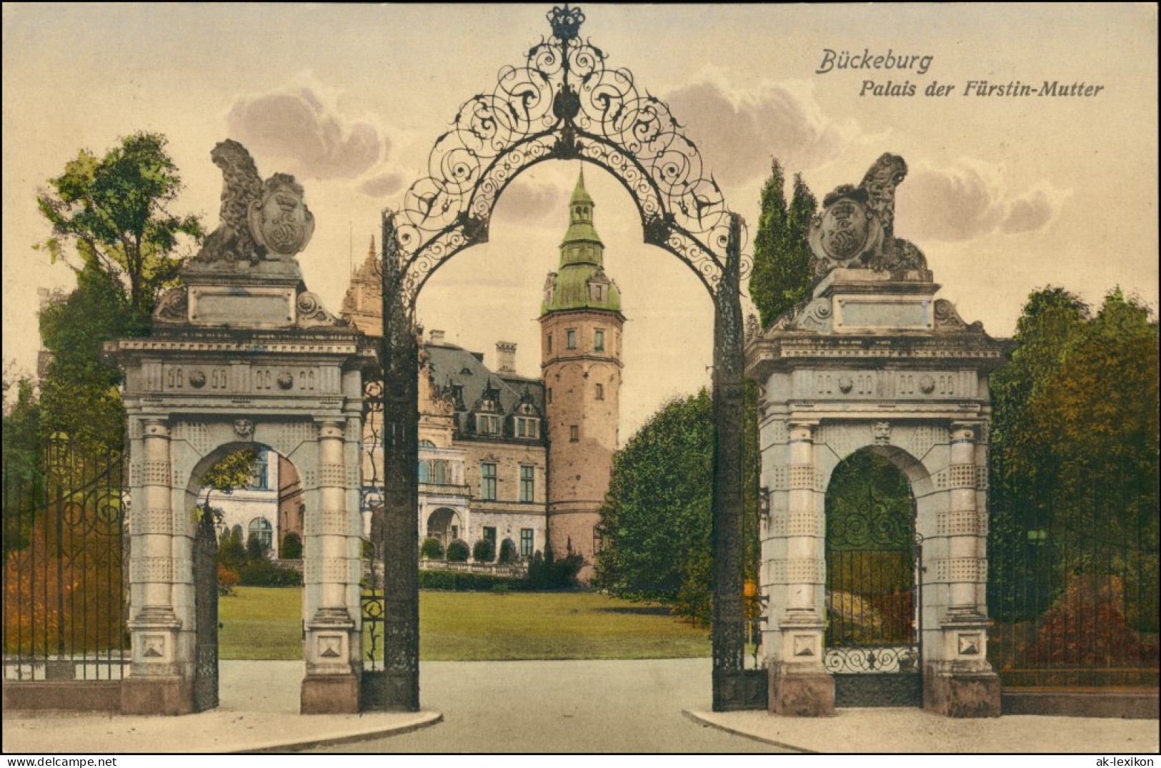 Ansichtskarte Bückeburg Palais Der Fürstin-Mutter - Eingang Coloriert 1909 - Bückeburg
