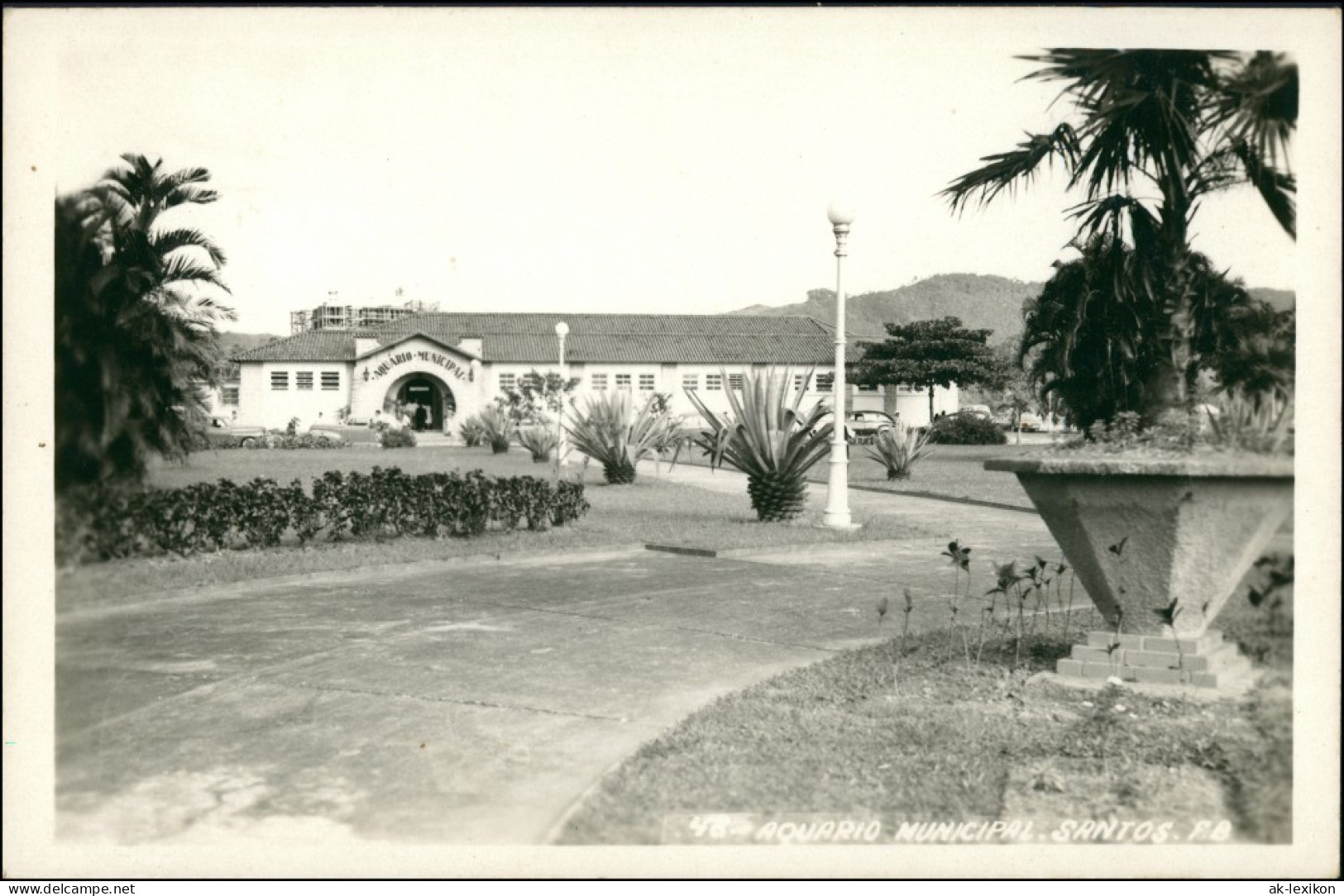 Postcard Santos Aquario Municipal 1935 - Sonstige & Ohne Zuordnung