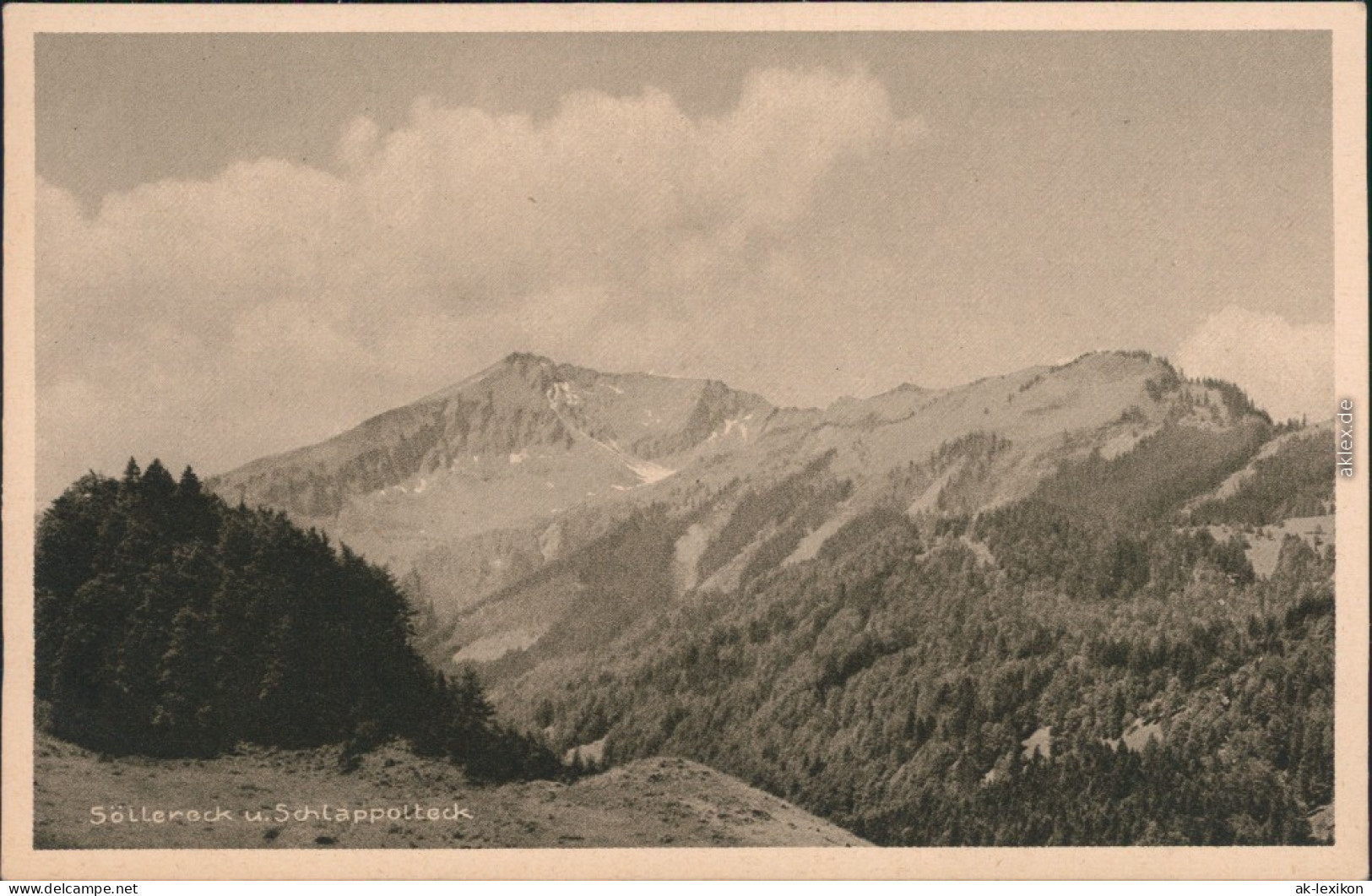 Oberstdorf (Allgäu) Allgäuer Alpen: Söllereck Und Schlappolteck 1920 - Oberstdorf