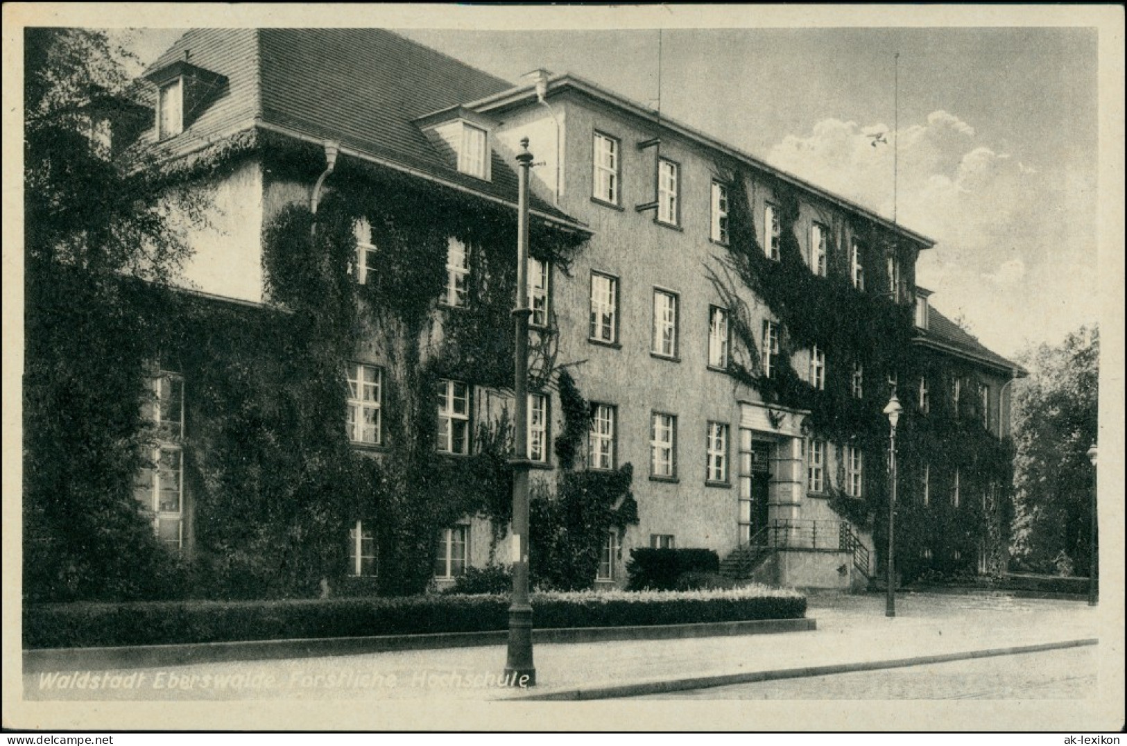 Ansichtskarte Eberswalde Partie An Der Hochschule 1940 - Eberswalde