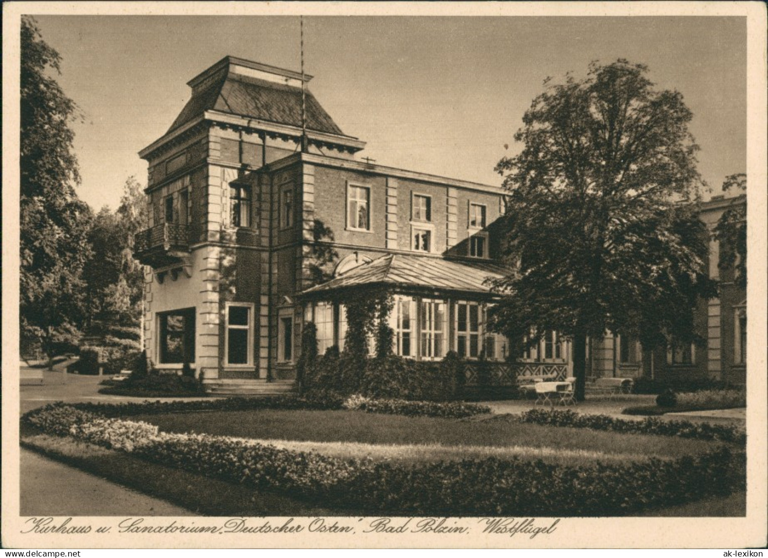 Postcard Bad Polzin Połczyn Zdrój Sanatorium Der Deutsche Osten 1929 - Pommern