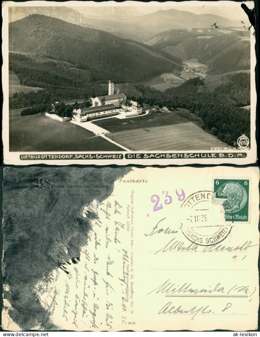 Ottendorf-Sebnitz Luftbild Erholungsheim 1932/1935 Walter Hahn:4083 - Sebnitz