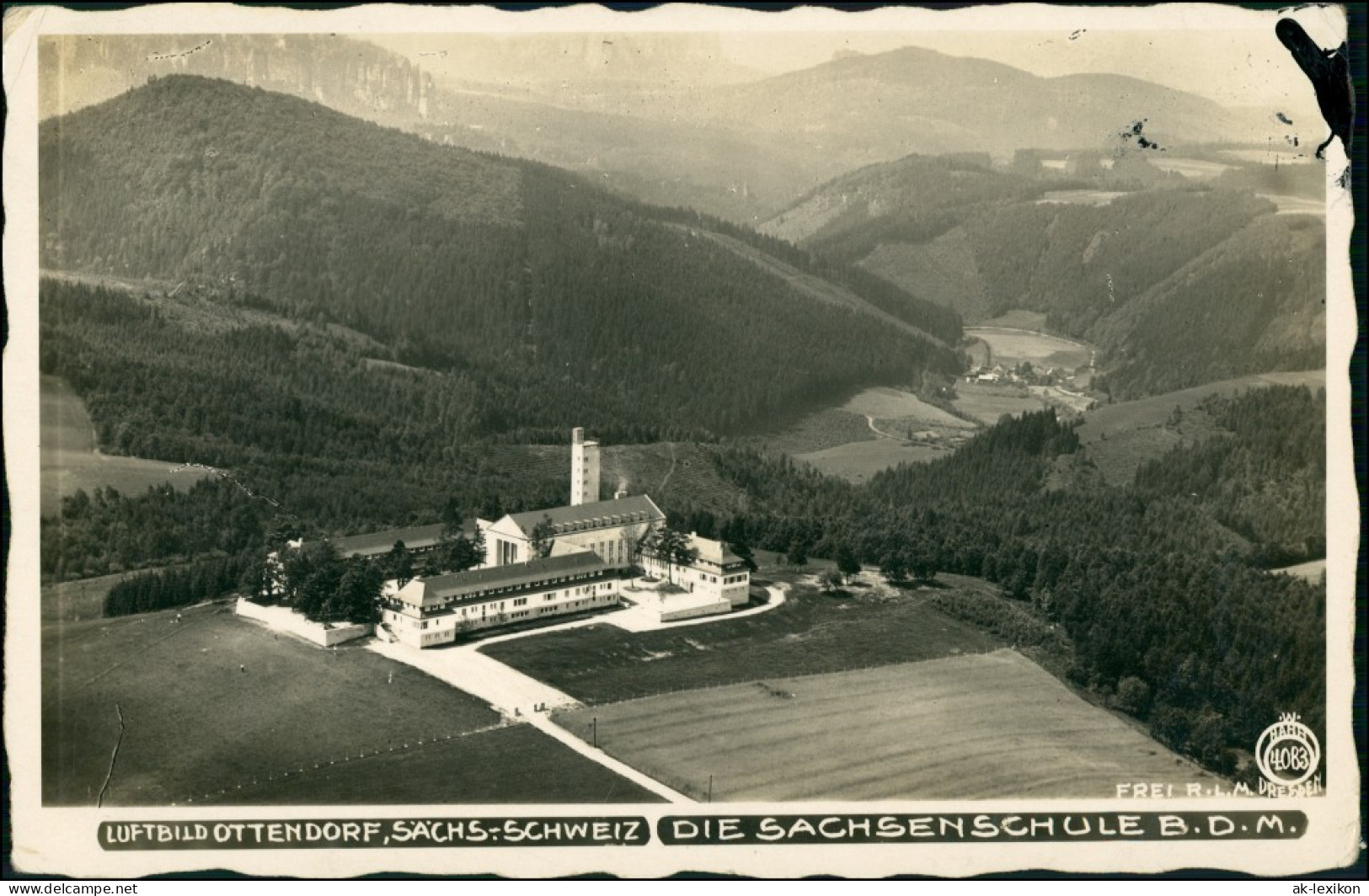 Ottendorf-Sebnitz Luftbild Erholungsheim 1932/1935 Walter Hahn:4083 - Sebnitz