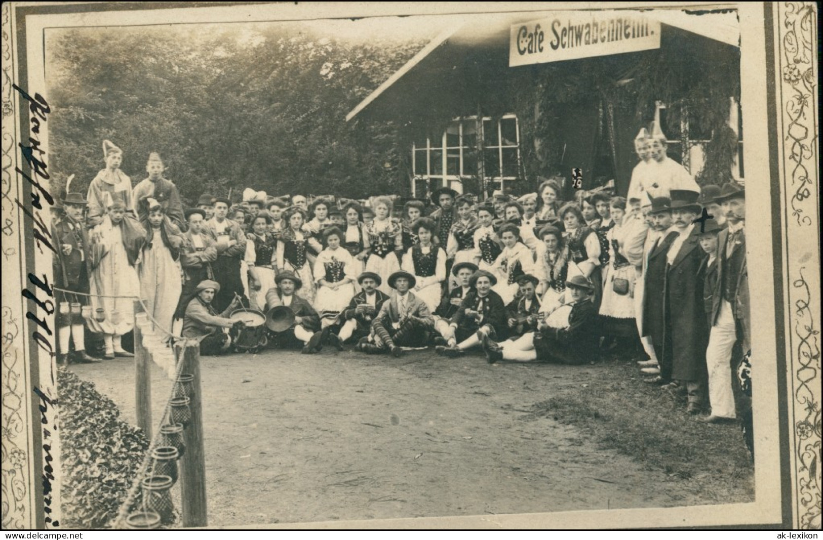 Foto Hainichen Cafe Schwabenheim 1913 Privatfoto - Hainichen