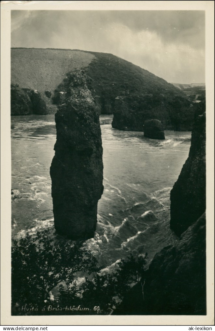 Island Allgemein-Island Iceland Hvíta á Brúarhlöfum Iceland 1930 - Island