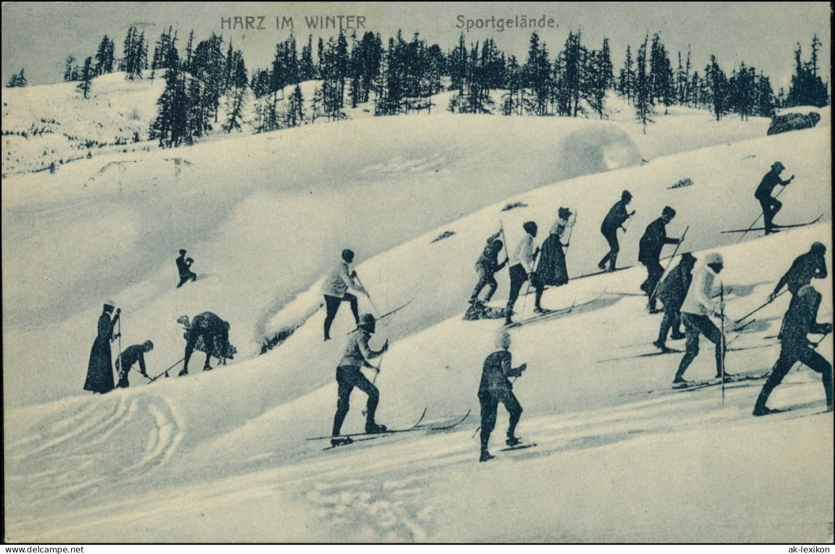 Ansichtskarte Bad Harzburg Harz Im Winter Sportgelände - Ski 1922 - Bad Harzburg