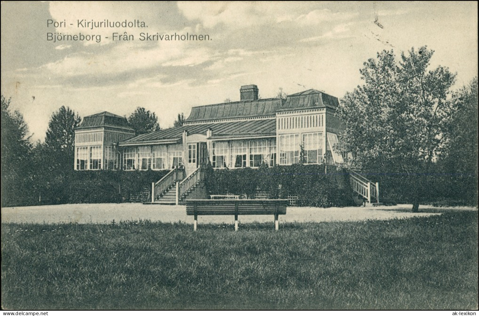 Postcard Pori Björneborg Landehaus 1913 - Finland