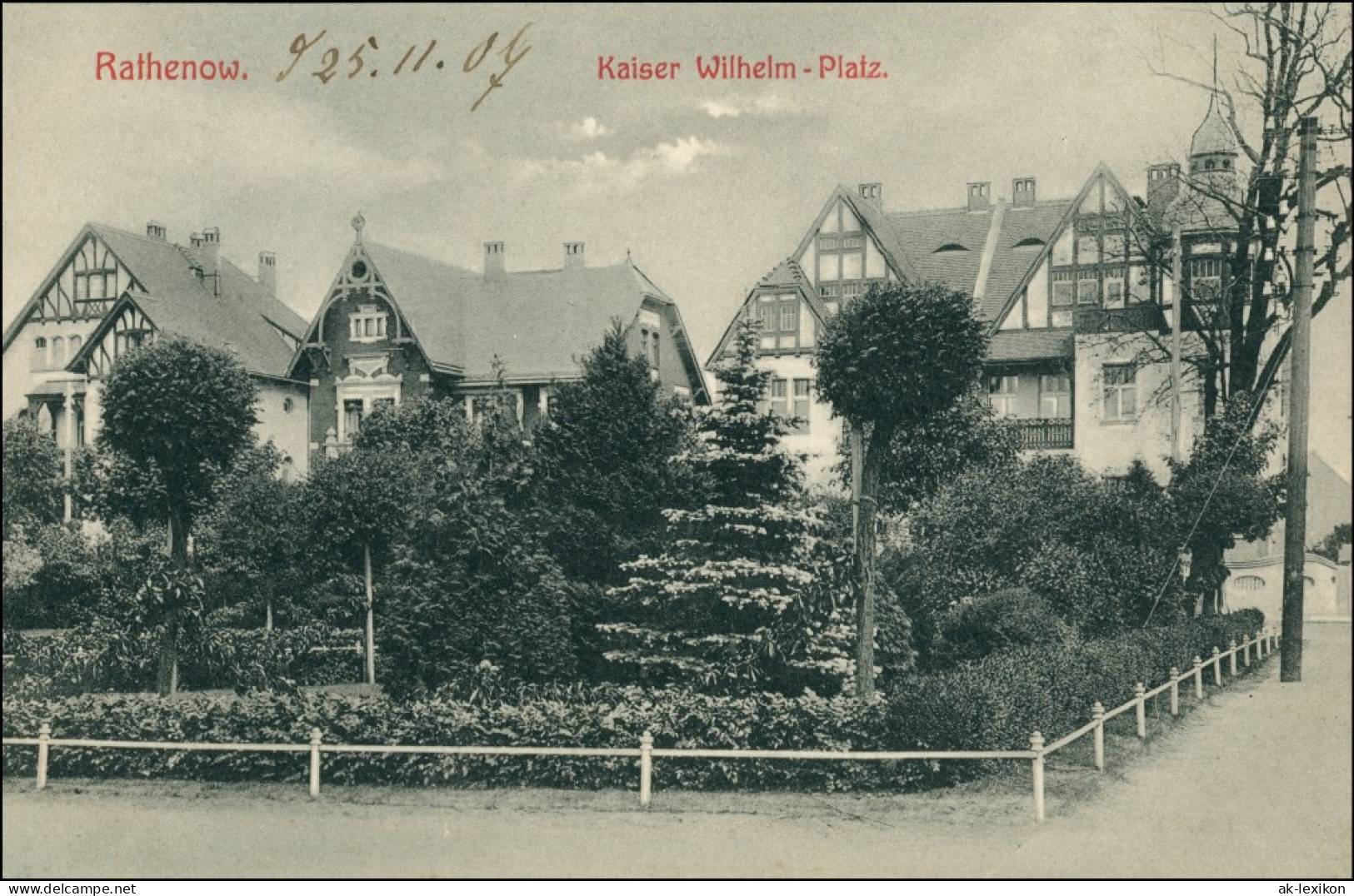 Ansichtskarte Rathenow Kaiser Wilhelm Platz 1907 - Rathenow