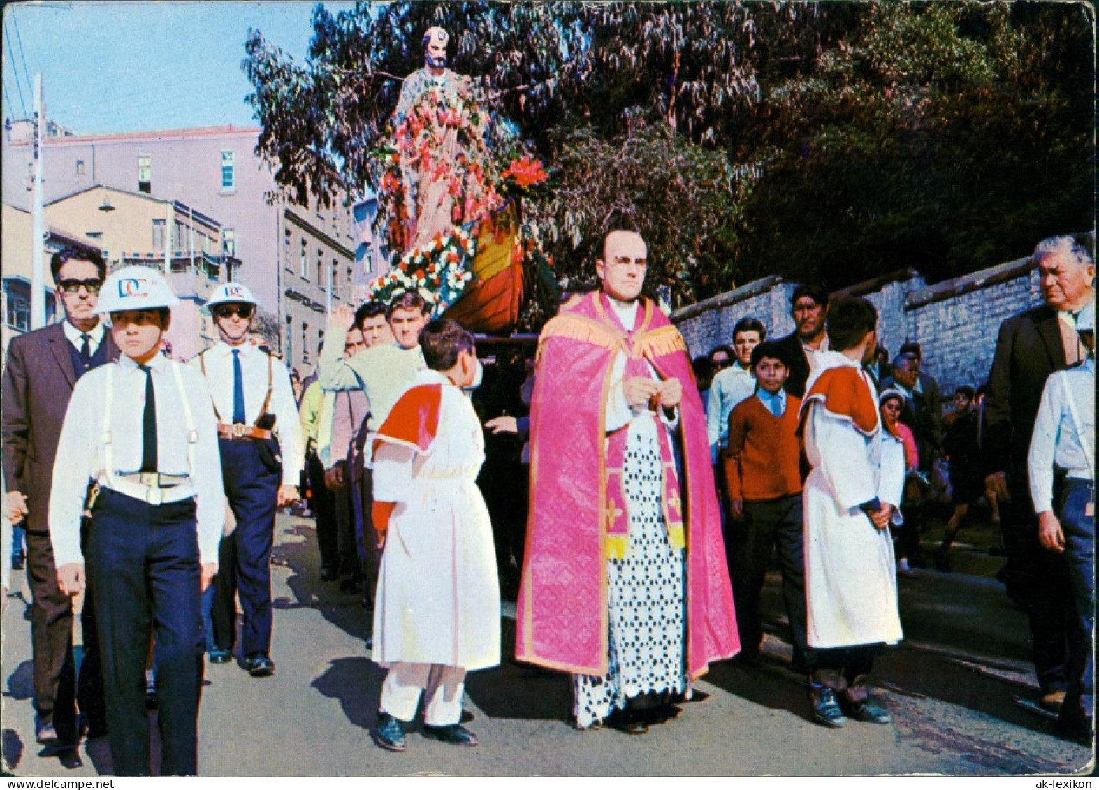 Postcard Valparaíso Procesión De San Pedro 1974 - Chile