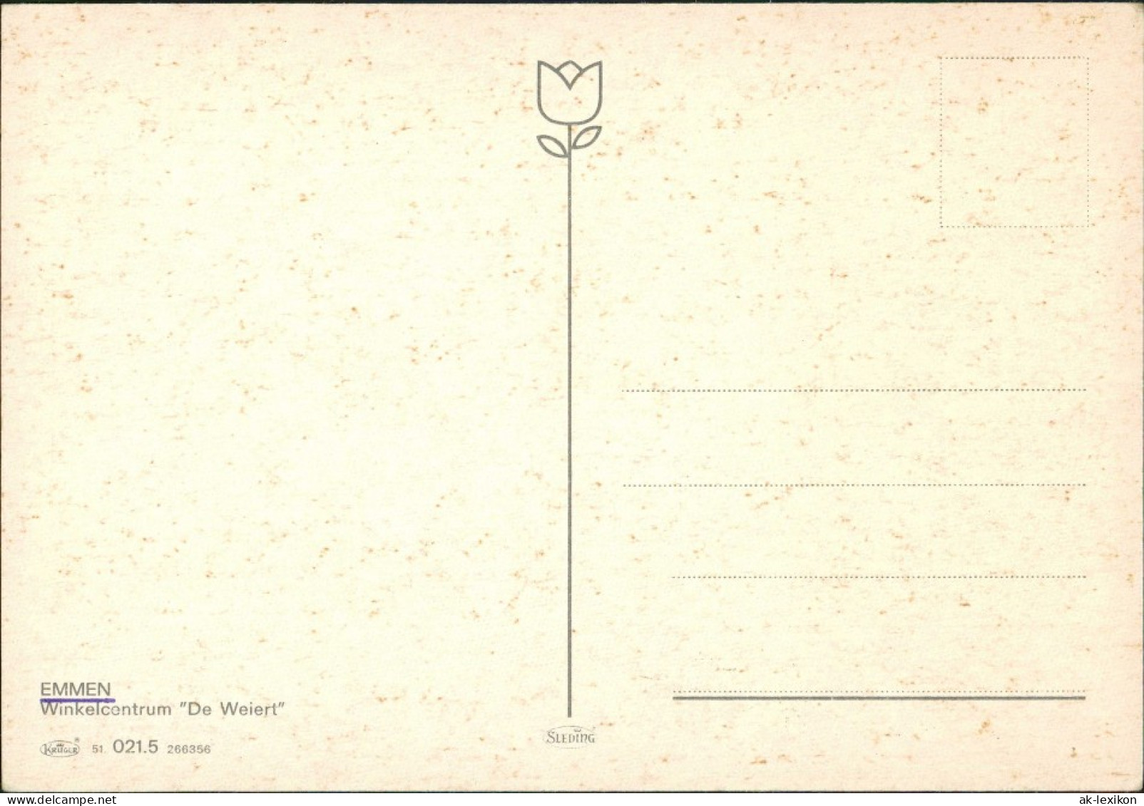 Postkaart Emmen (Drente) Winkelzentrum De Weiert 1962 - Other & Unclassified