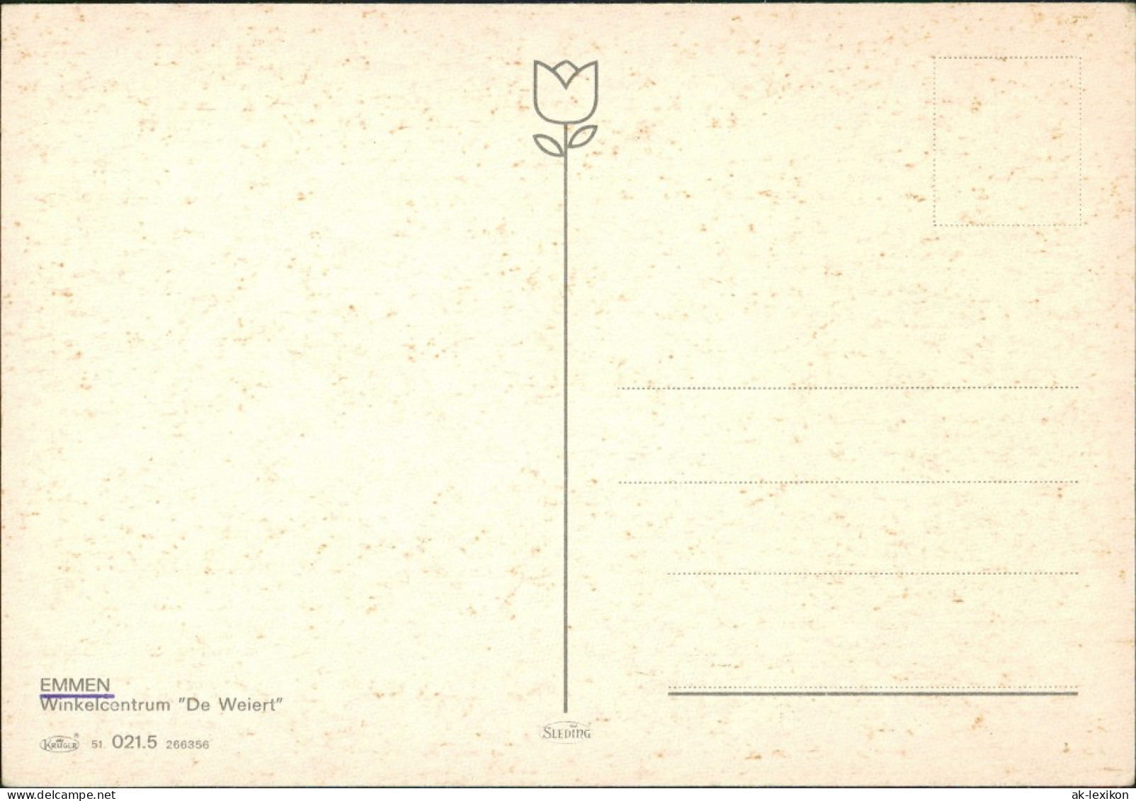Postkaart Emmen (Drente) Winkelzentrum De Weiert 1962 - Sonstige & Ohne Zuordnung