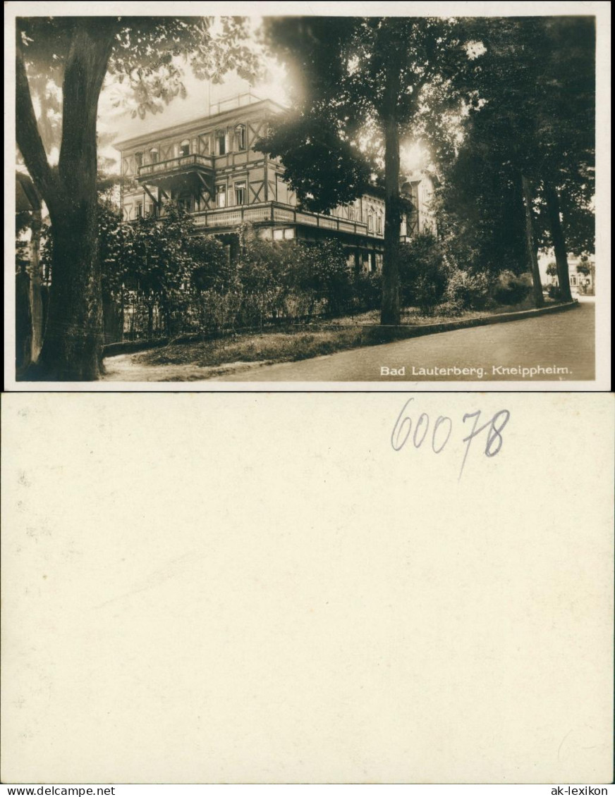 Foto Bad Lauterberg Im Harz Kneippkurheim 1928 Privatfoto - Bad Lauterberg