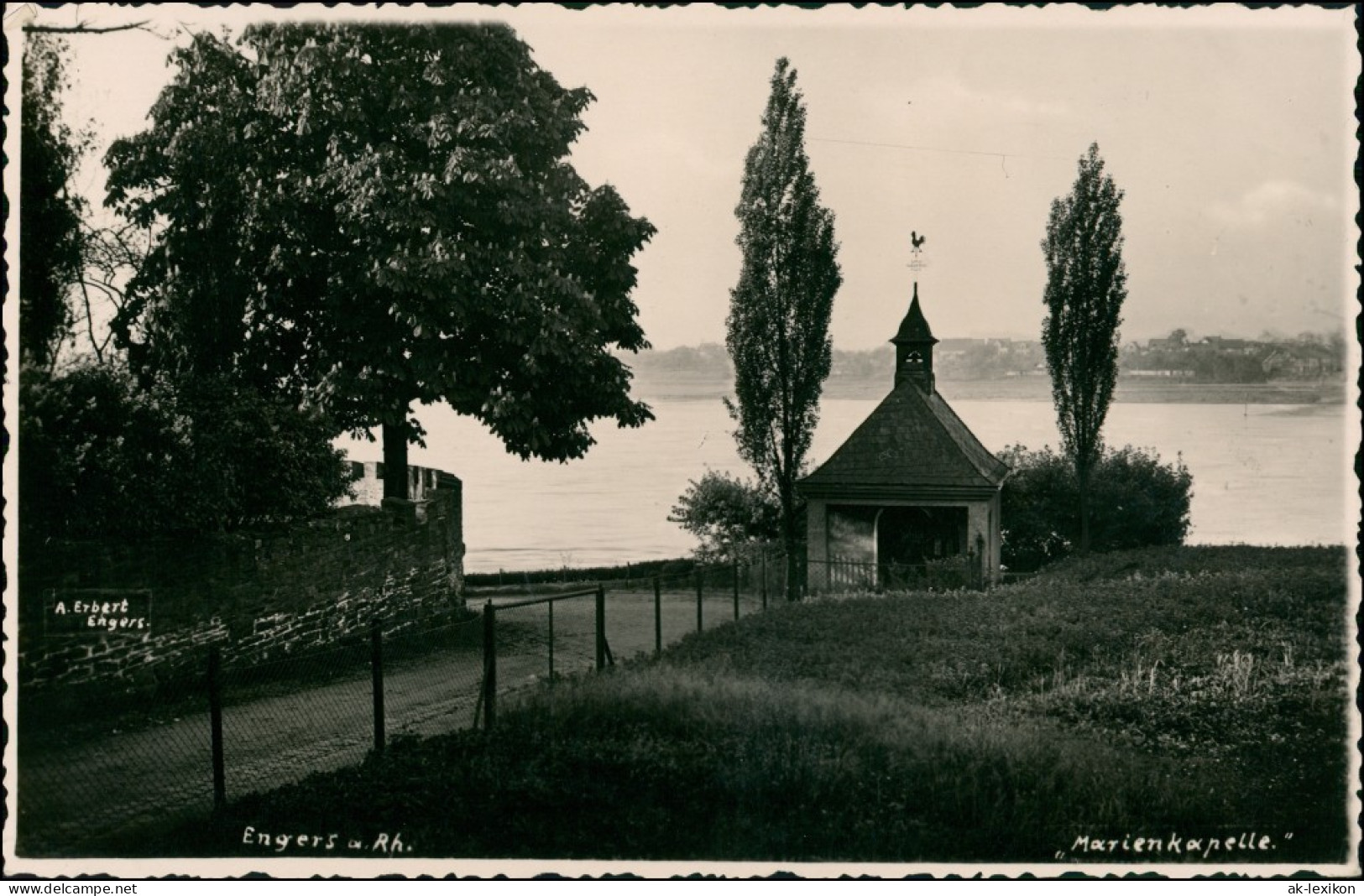 Ansichtskarte Engers Rhein-Neuwied (Rhein) Kapelle Und Rhein 1923 - Neuwied