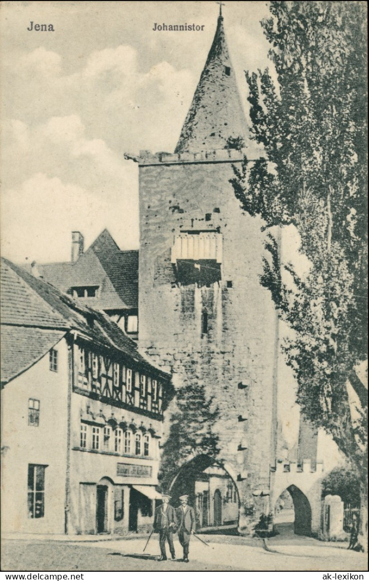 Ansichtskarte Jena Johannistor, Straße 1924 - Jena