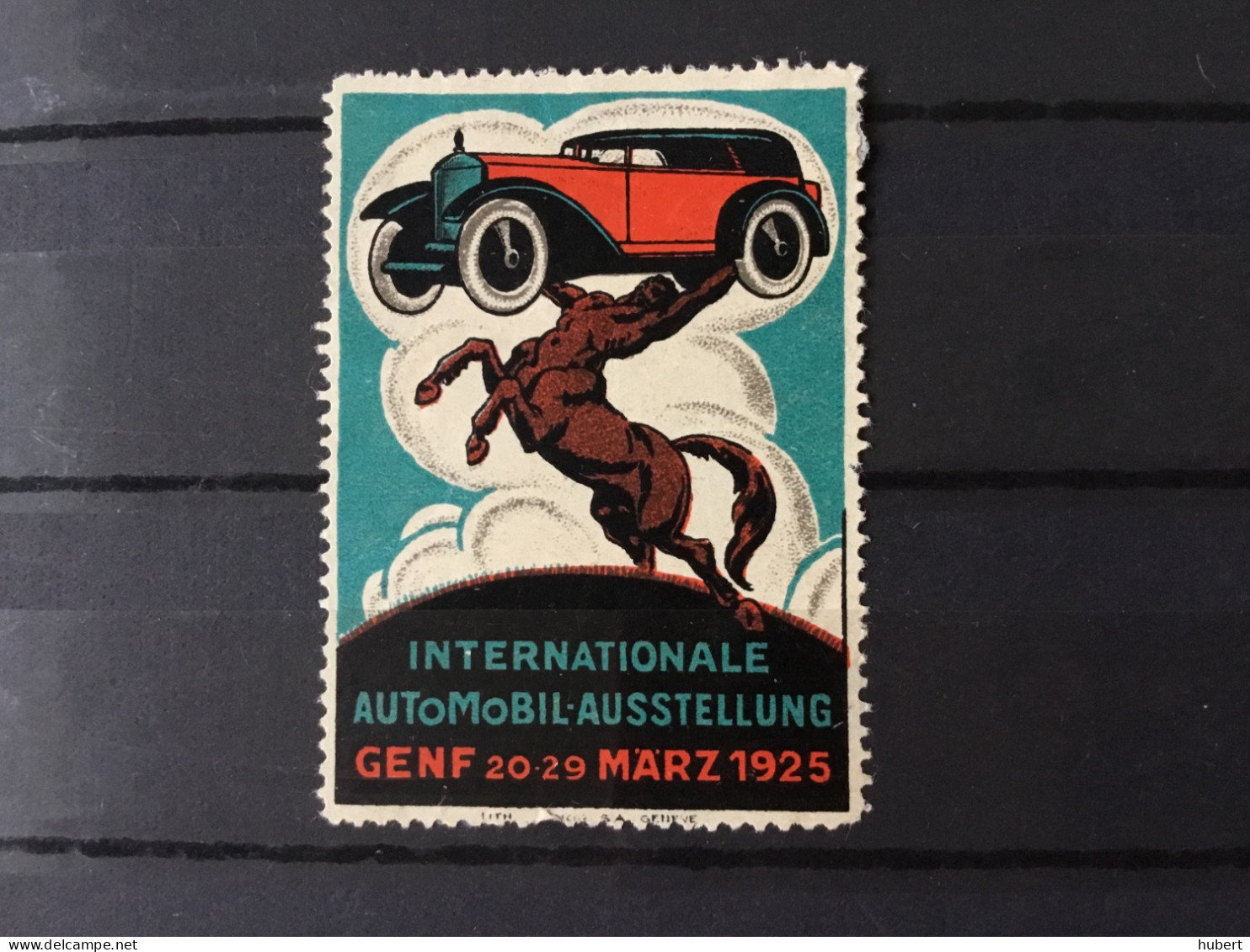 Suisse Vignette Salon International Automobile 1925 - Vignetten (Erinnophilie)