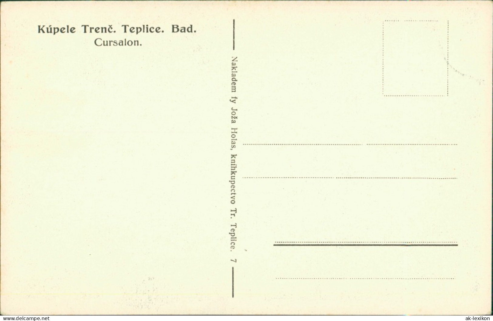 Trentschin-Teplitz Tren&#269;ianske Teplice Trencsénteplic Kursalon 1932 - Slovaquie
