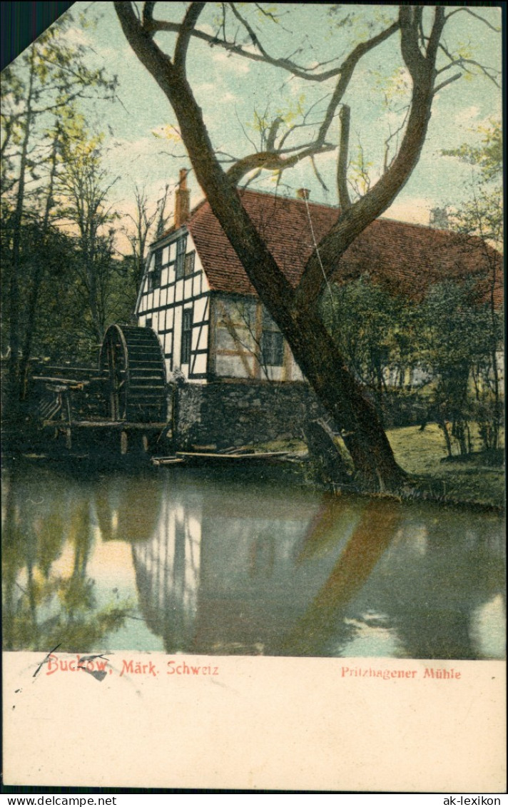 Ansichtskarte Buckow (Märkische Schweiz) Pritzhagener Mühle 1912 - Buckow