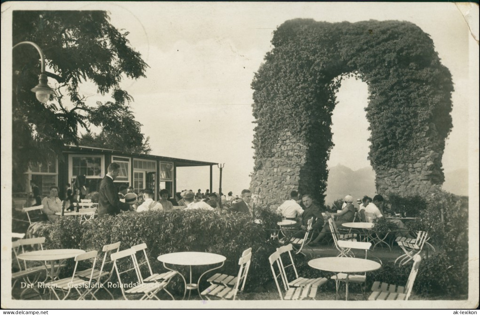 Ansichtskarte Rolandswerth-Remagen Gaststätte Rolandsbogen 1930 - Remagen