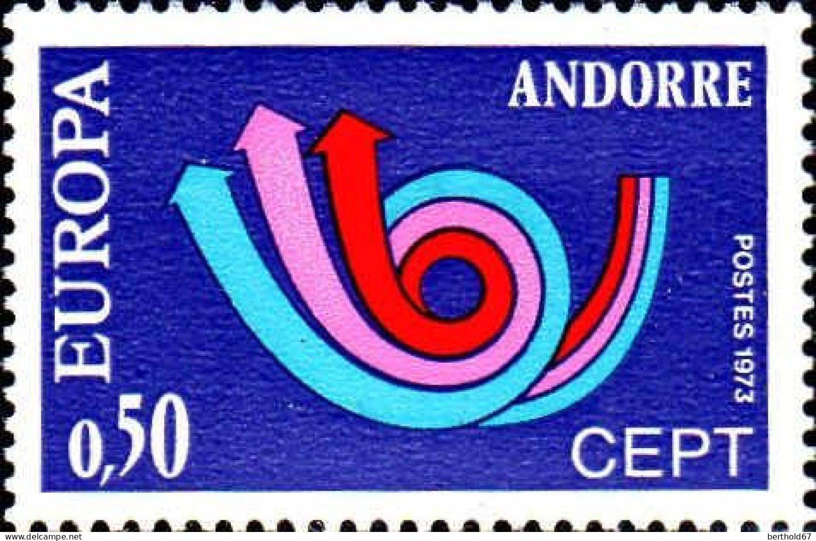 Andorre (F) Poste N** Yv:226 Mi:247 Europa Cept Cor De Poste - Nuevos