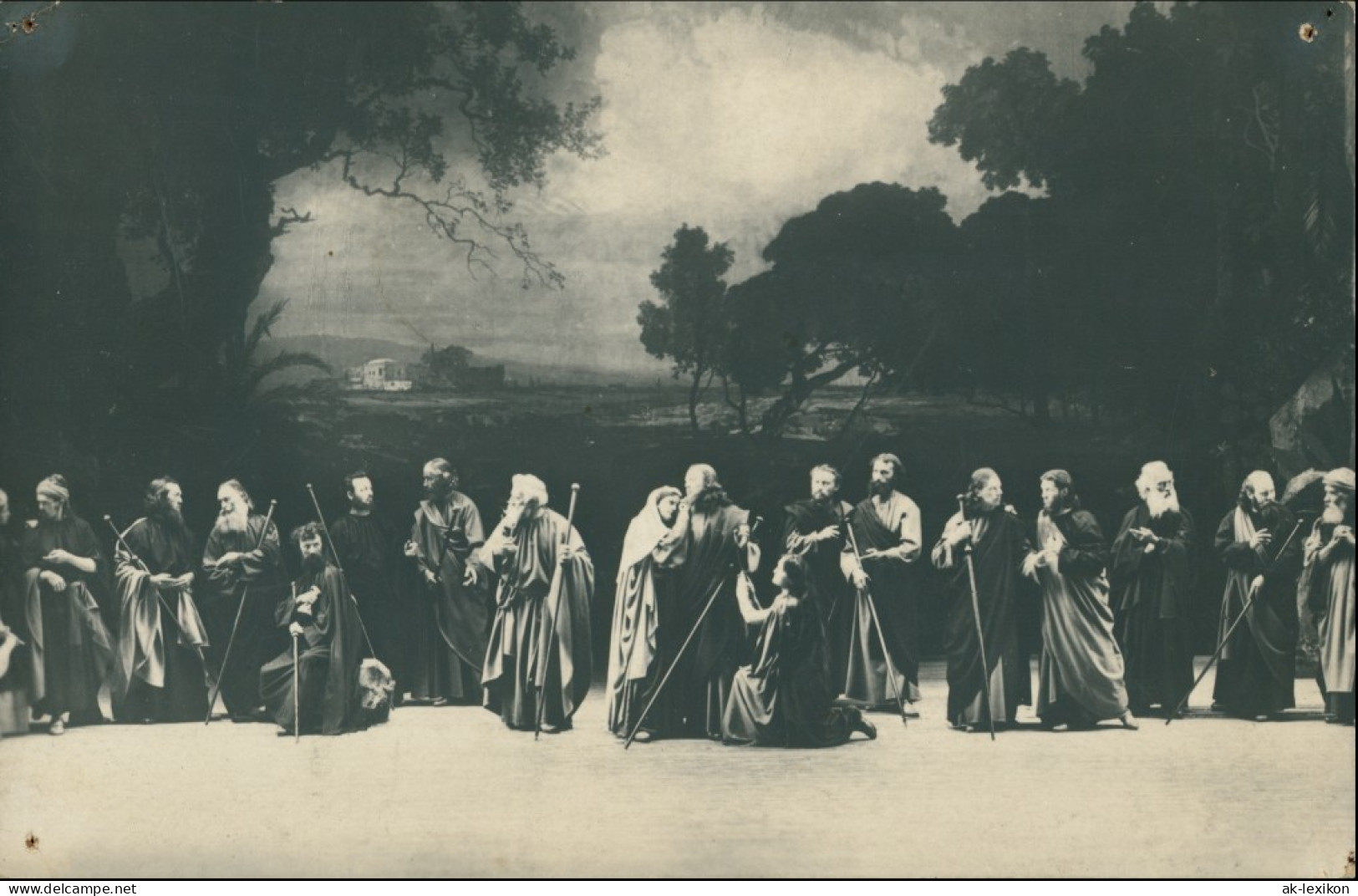 Oberammergau Passionstheater/Passionsspielhaus Abschied Von Bethanien 1900 - Oberammergau