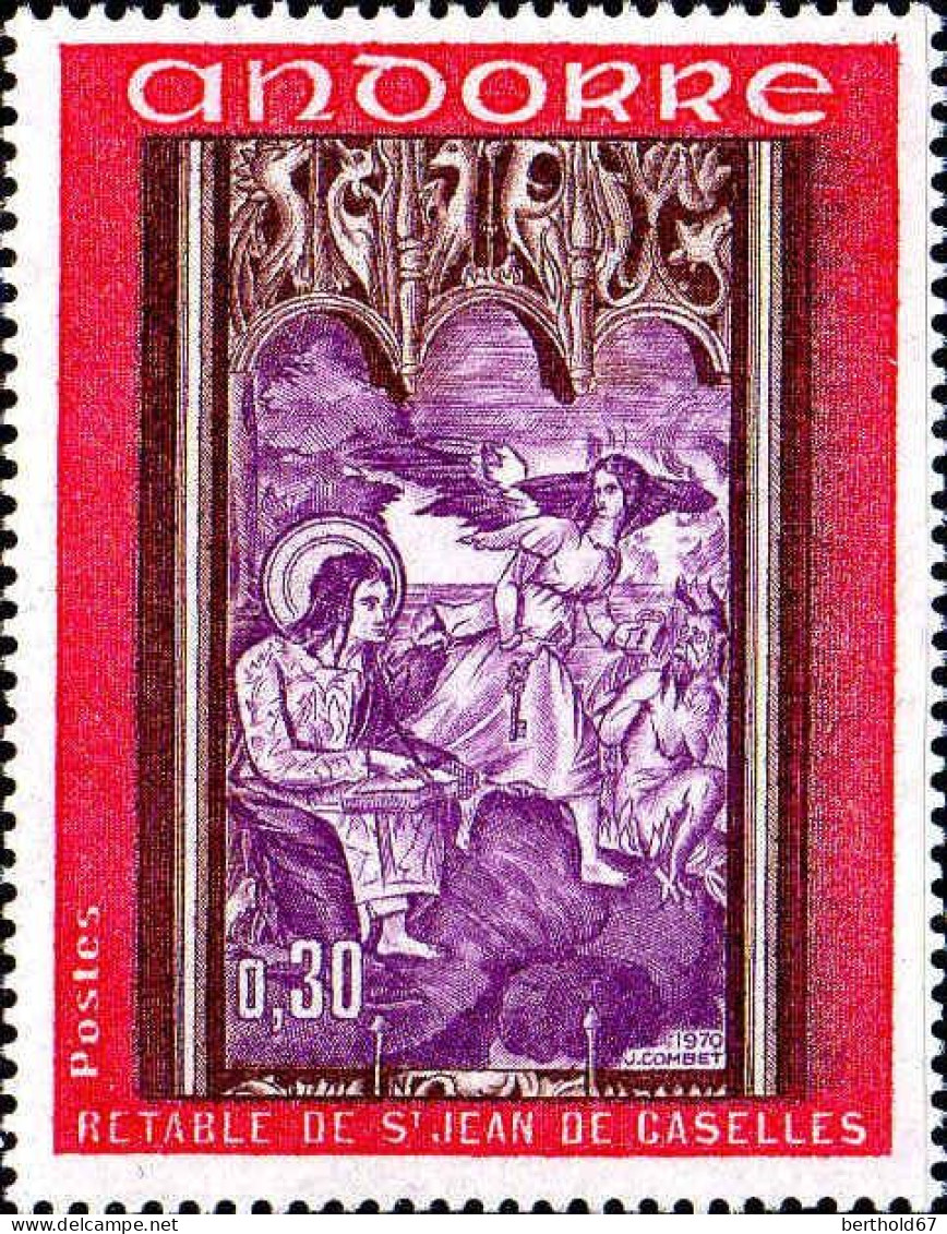 Andorre (F) Poste N** Yv:206 Mi:226 Retable De St Jean De Caselles - Unused Stamps