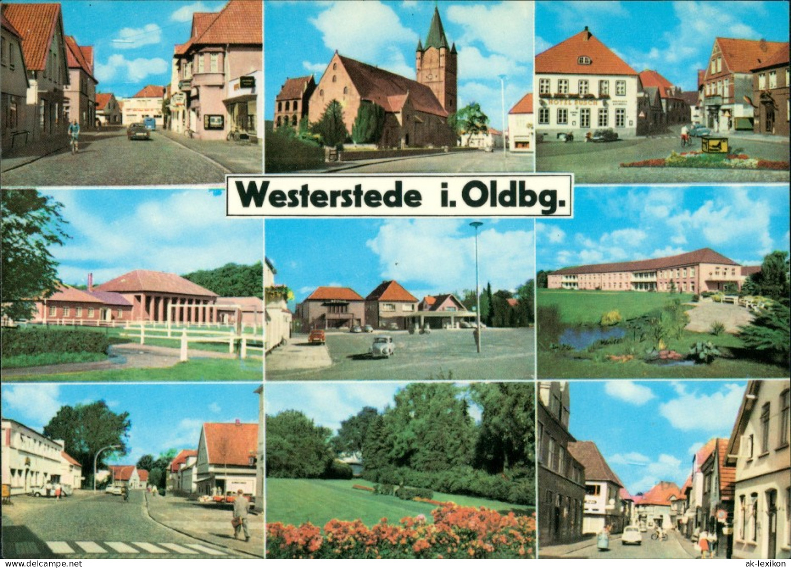 Ansichtskarte Westerstede Mehrbild: Straßen, Bahnhof 1972 - Westerstede