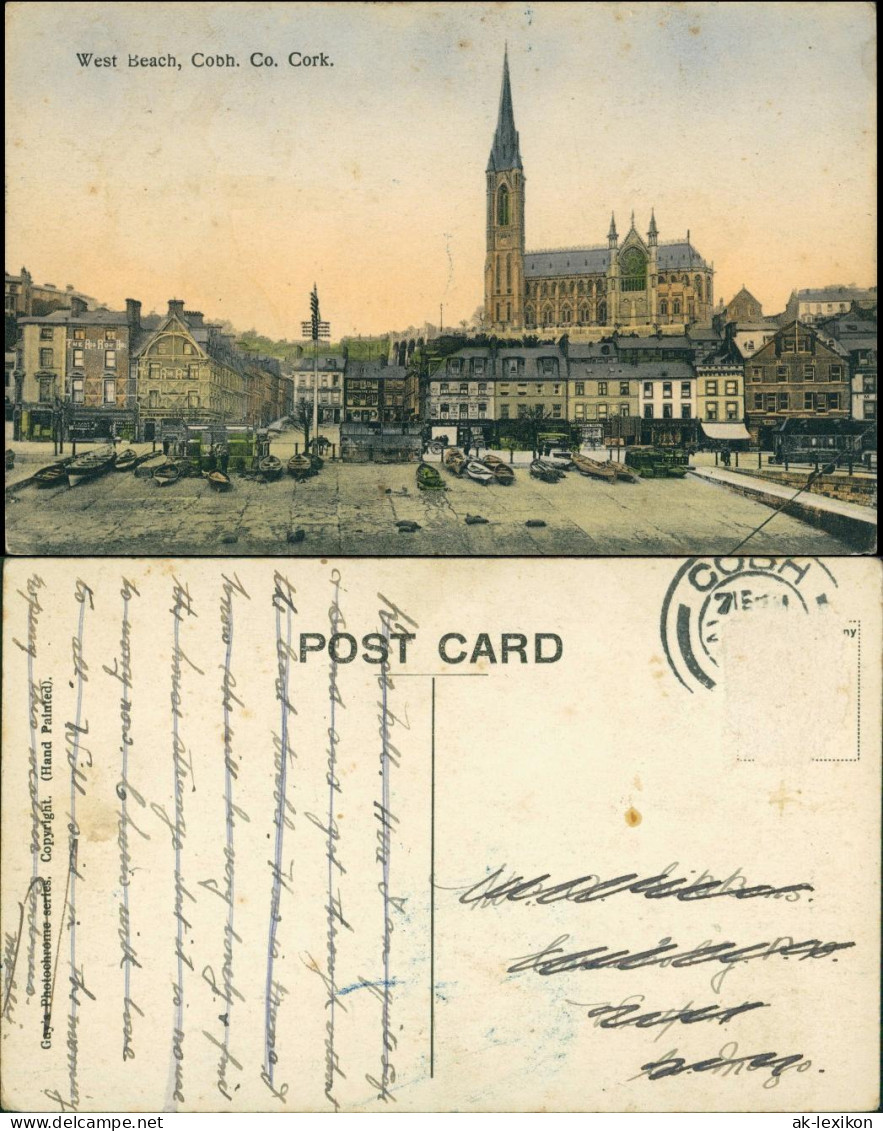 Postcard Cork Corcaigh West Beach - Straße 1911 - Otros & Sin Clasificación