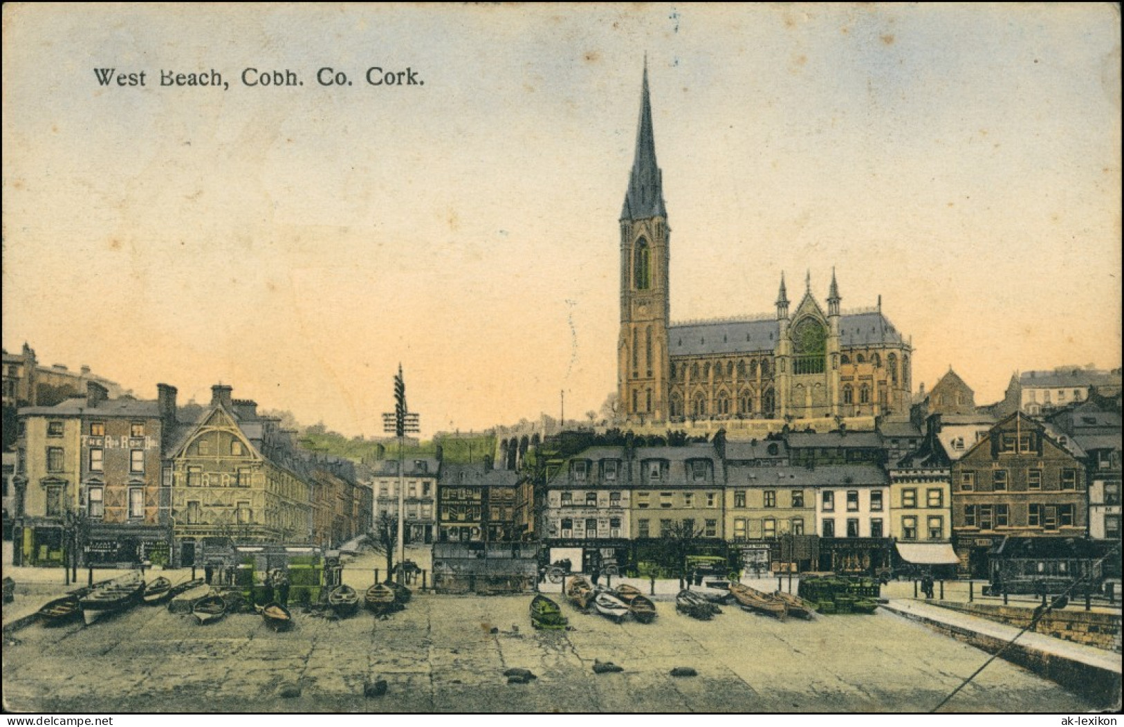 Postcard Cork Corcaigh West Beach - Straße 1911 - Otros & Sin Clasificación